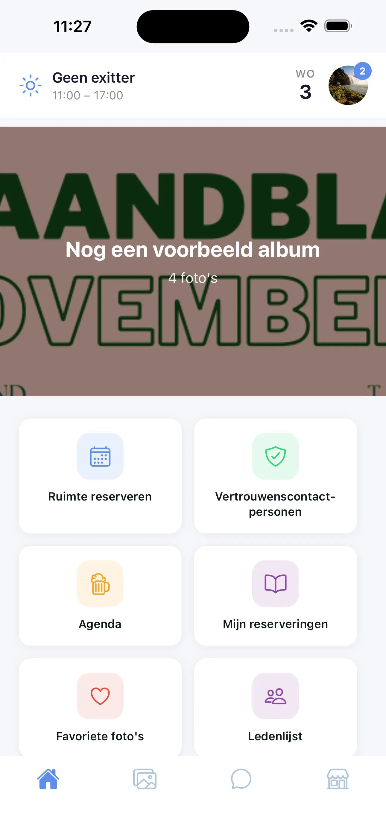 App scherm 1